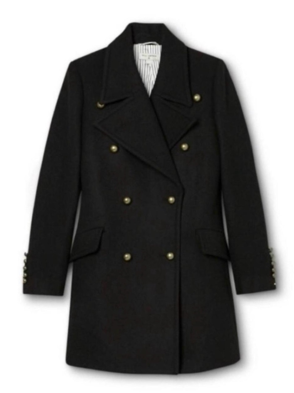 Nili Lotan for Target Black Double-Breasted
Peacoat Women's Size Small